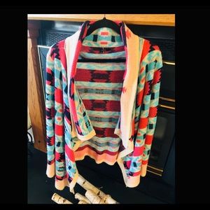 Women’s so warm and light - B Sharp Aztec Print Cardigan Size Large